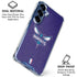 NBA Charlotte Hornets Distressed-Purple Galaxy S25 Clear Case